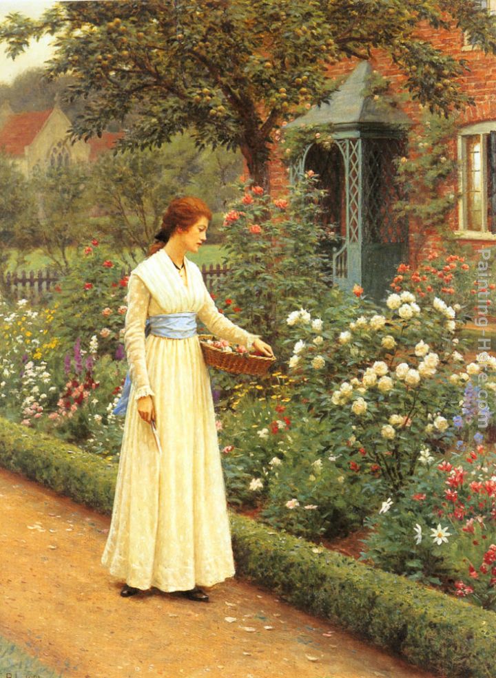 Summer Roses painting - John Hayter Summer Roses art painting